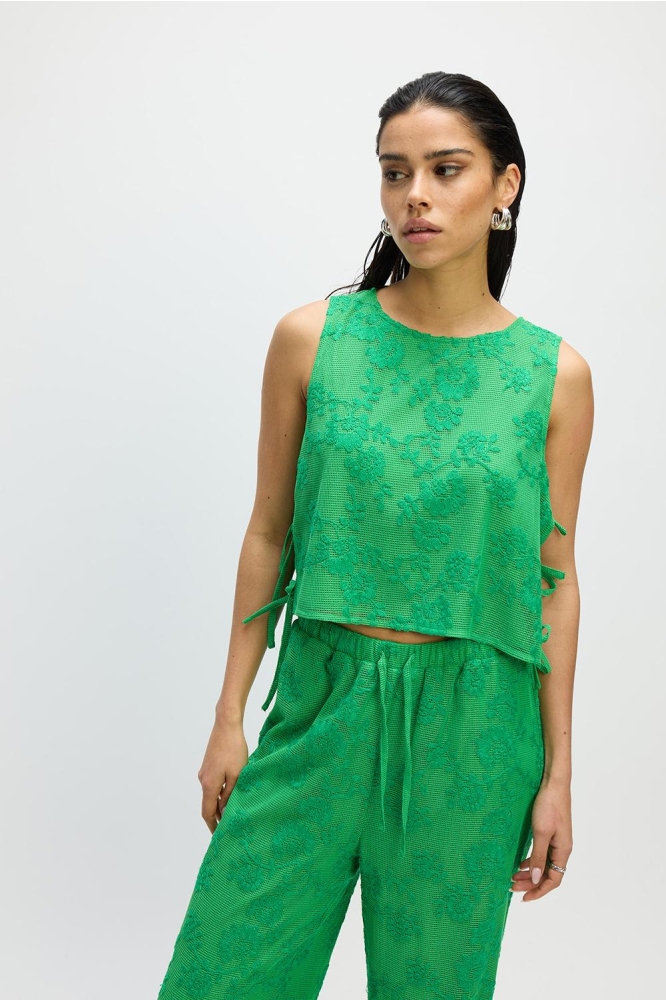 KNITTED SHOULDERLESS GABRIELLE R2503828646 700 GREEN